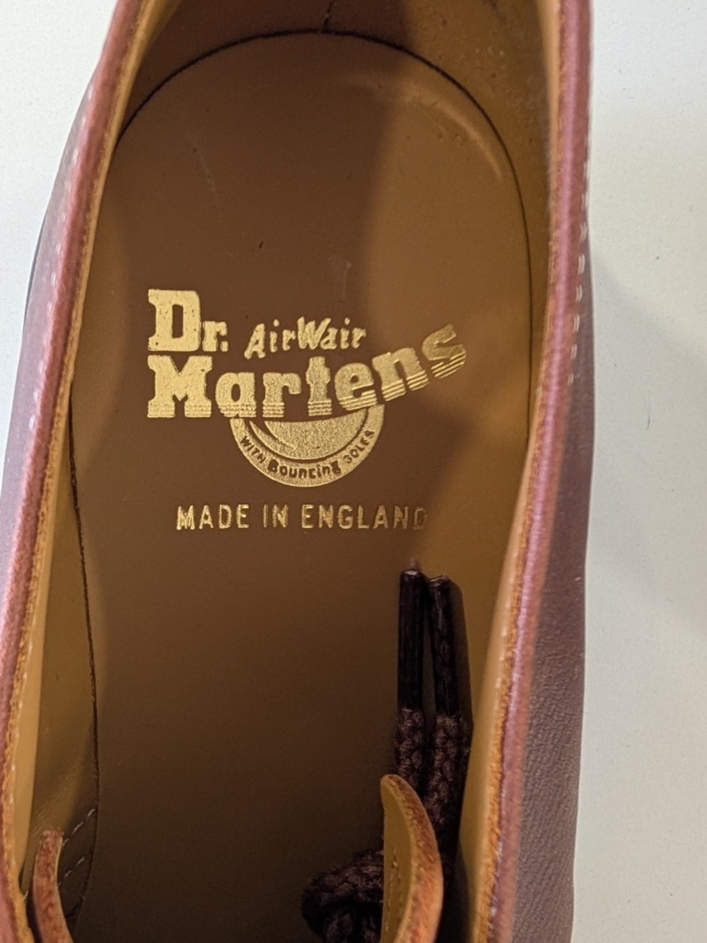 Dr. Martens 1461 Made in England Desert Oasis Suede Oxford Cutout Brown UK 7 - Picture 4 of 15